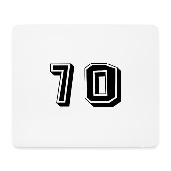 70 JAHRE. 70-jähriges JUBILÄUM. JUBILÄUM 70 JAHRE. 70 - Mousepad (Querformat) - Weiß - Vorne