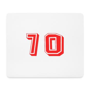 70 JAHRE. 70-jähriges JUBILÄUM. JUBILÄUM 70 JAHRE. 70 - Mousepad (Querformat) - Weiß - Vorne