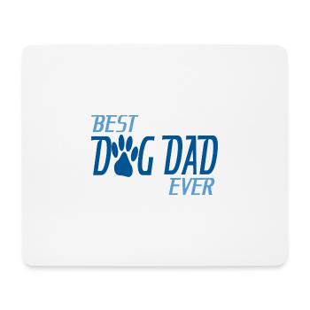 Best Dog Dad Ever Cool Dog Lover T-Shirt Present - Mousepad (Querformat) - Weiß - Vorne