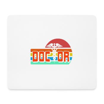 Retro Vintage DOCTOR Designs Awesome T-Shirt - Mousepad (Querformat) - Weiß - Vorne
