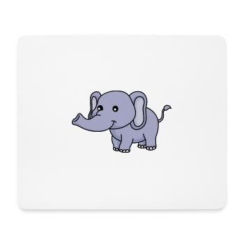 Elephant Comic - Mouse Pad (horizontal) - white - Front