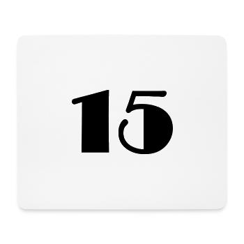 15 YEARS,15TH ANNIVERSARY,15 BIRTHDAY,15 - Mouse Pad (horizontal) - white - Front