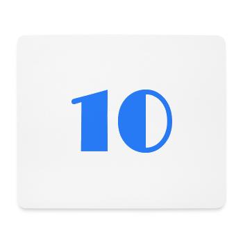 10 JAHRE. 10-JÄHRIGES JUBILÄUM. GEBURTSTAG 10 JAHRE. 10 - Mousepad (Querformat) - Weiß - Vorne