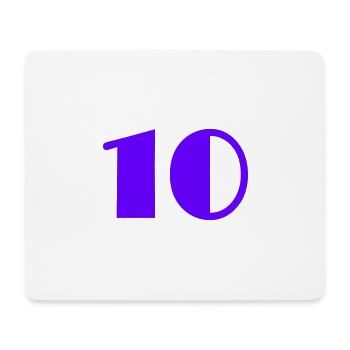 10. 10 JAHRE. 10-JÄHRIGES JUBILÄUM. GEBURTSTAG 10 JAHRE - Mousepad (Querformat) - Weiß - Vorne
