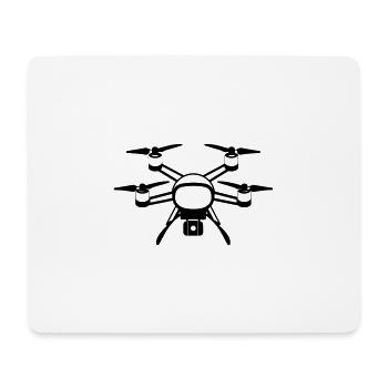 drone - Tapis de souris (format paysage) - blanc - Devant
