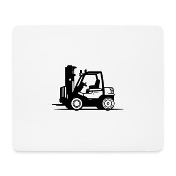 chariot élévateur - Tapis de souris (format paysage) - blanc - Devant