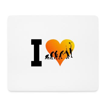 Sports de raquette Padel Hommes Femmes Paddle - Tapis de souris (format paysage) - blanc - Devant