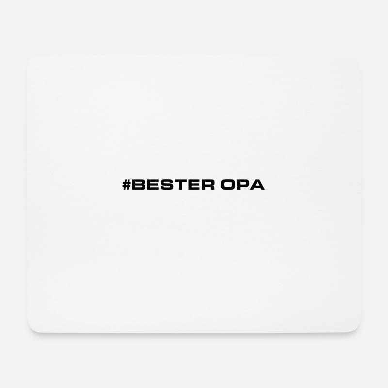 Bester Opa Herzen Liebe - Mousepad (Querformat) - Weiß