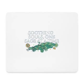 Soothing Souls One Sage At A Time Smudge Sticks - Mousepad (Querformat) - Weiß - Vorne