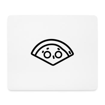 part de pizza - Tapis de souris (format paysage) - blanc - Devant