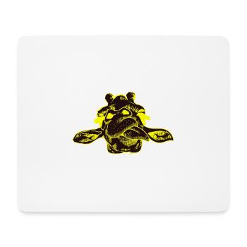 Giraffe Giraffen Safari - Mousepad (Querformat) - Weiß - Vorne