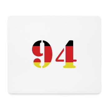 94 Numéro Jersey Allemagne - Tapis de souris (format paysage) - blanc - Devant