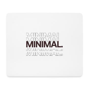 MINIMAL. DARK - Mouse Pad (horizontal) - white - Front