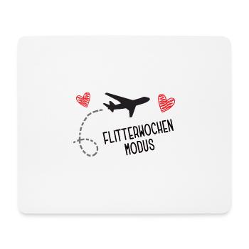 Ab in die Flitterwochen Honeymooner Hochzeitsreise - Mousepad (Querformat) - Weiß - Vorne
