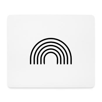 Arc en ciel - Tapis de souris (format paysage) - blanc - Devant