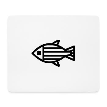 Fish - Mouse Pad (horizontal) - white - Front
