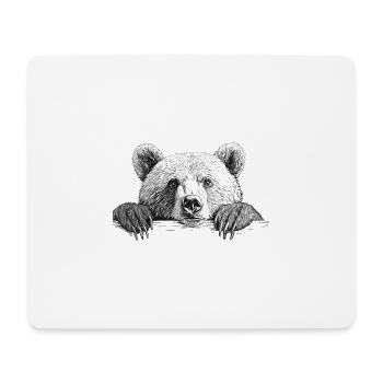 Eisbär - Mousepad (Querformat) - Weiß - Vorne