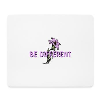 BE DIFFERENT – Purple Lilies Flowers Garden - Mouse Pad (horizontal) - white - Front