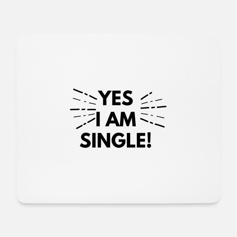 Single - Mousepad (Querformat) - Weiß