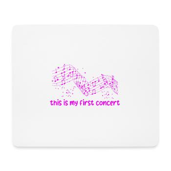 This is My First Concert 13 - Mouse Pad (horizontal) - white - Front