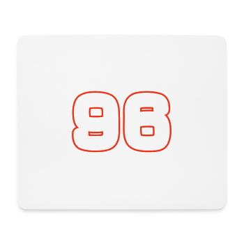 Symbole numérique 96 - Tapis de souris (format paysage) - blanc - Devant