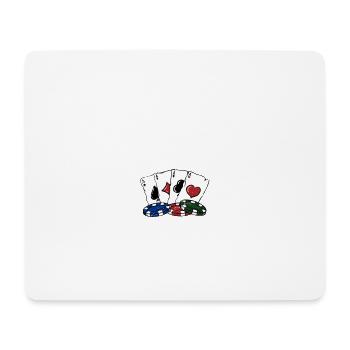 Keep Bluffin I Dare You Casino Funny Gambling - Mousepad (Querformat) - Weiß - Vorne