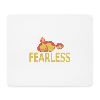 Fearless Awesome Cool Chess Piece T-Shirt - Tapis de souris (format paysage) - blanc - Devant