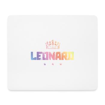 Leonard - Mousepad (Querformat) - Weiß - Vorne