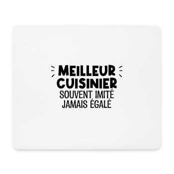 CERTIFIÉ MEILLEUR CUISINIER DU MONDE - Tapis de souris (format paysage) - blanc - Devant