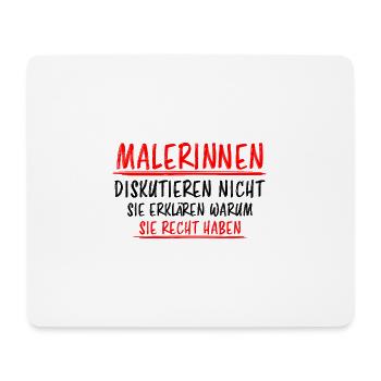 Malerin Beruf Lustige Spruch Malermeister Geschenk - Mousepad (Querformat) - Weiß - Vorne