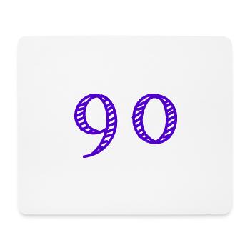 90 JAHRE. 90-JÄHRIGES JUBILÄUM. GEBURTSTAG 90 JAHRE. JAHR - Mousepad (Querformat) - Weiß - Vorne