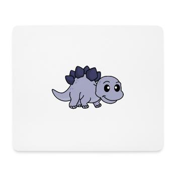 Dinosaur stegosaurus Comic - Mouse Pad (horizontal) - white - Front