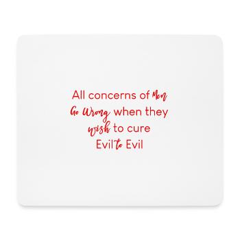 When They Wish To Cure Evil With Evil 4 - Mousepad (Querformat) - Weiß - Vorne