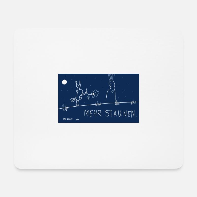 Mehr Staunen. - Mousepad (Querformat) - Weiß