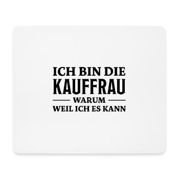 Kauffrau Spruch Verkäuferin Witz Kauffrau Geschenk - Mousepad (Querformat) - Weiß - Vorne