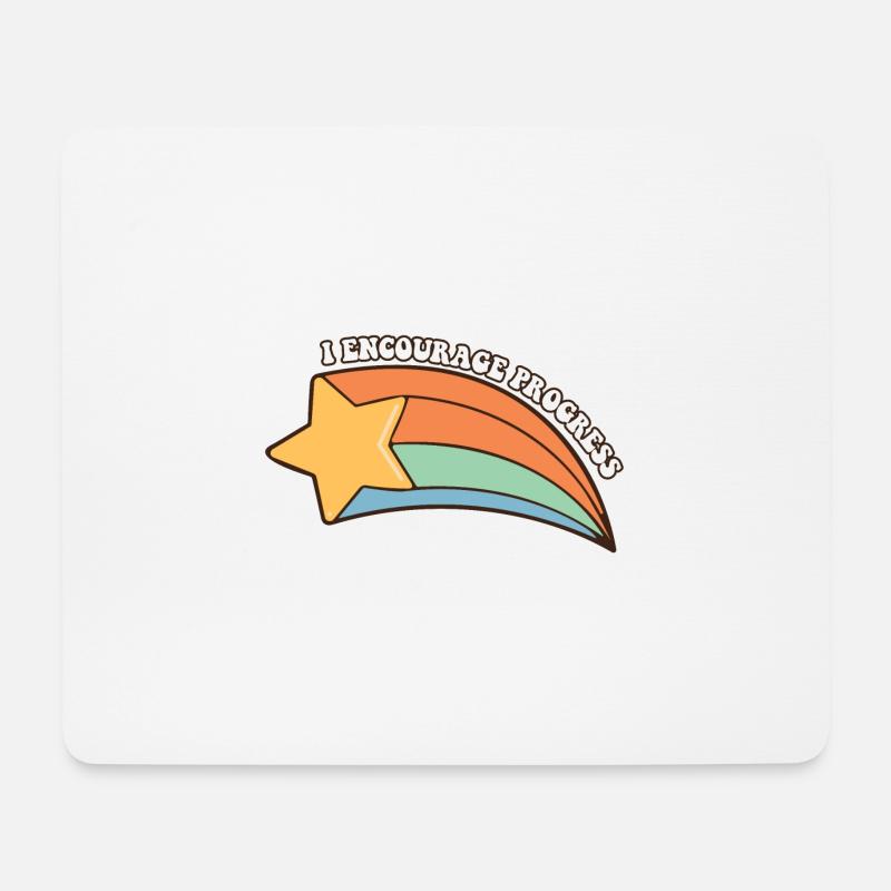 I Encourage Progress Is Not Linear Sped Teacher - Mousepad (Querformat) - Weiß