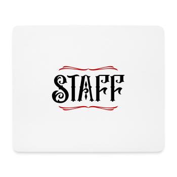 Membre du personnel - Tapis de souris (format paysage) - blanc - Devant