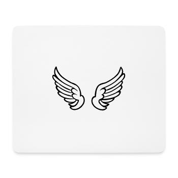 Ailes d'ange - Tapis de souris (format paysage) - blanc - Devant