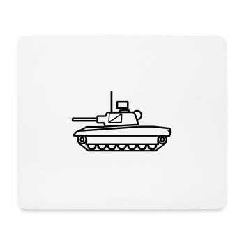 tank - Mouse Pad (horizontal) - white - Front