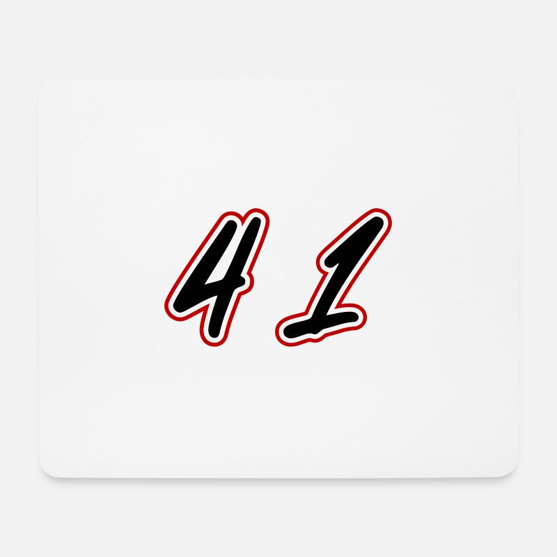 41 Symbole numérique - Tapis de souris (format paysage) - blanc