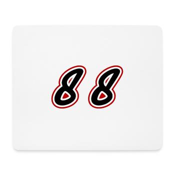 88 Zahl Symbol - Mousepad (Querformat) - Weiß - Vorne
