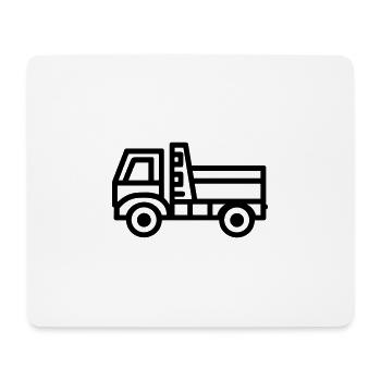 Camion - Tapis de souris (format paysage) - blanc - Devant
