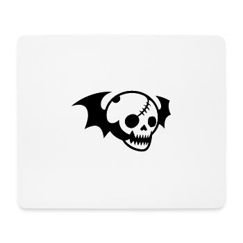 Skull - Mouse Pad (horizontal) - white - Front