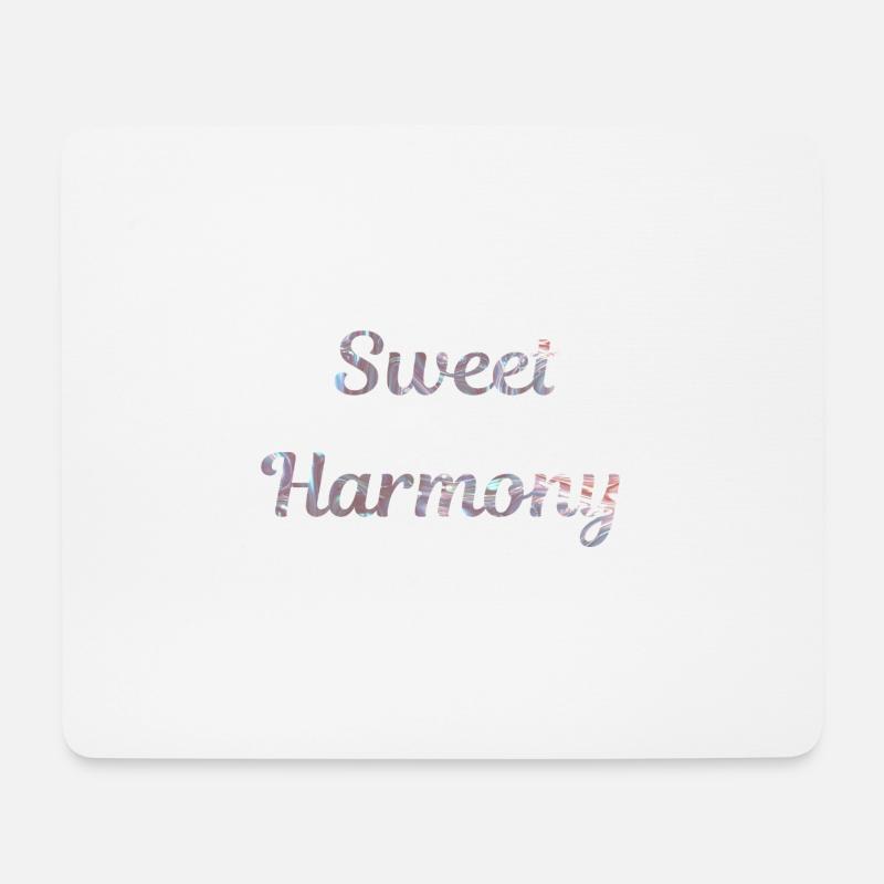 Süße Harmonie - Mousepad (Querformat) - Weiß