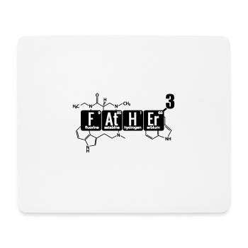 dreifacher Papa werdender Vater Chemiker Laborant - Mousepad (Querformat) - Weiß - Vorne