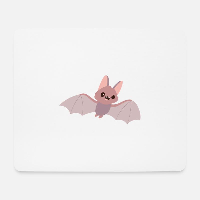 Fledermaus - Mousepad (Querformat) - Weiß