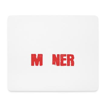 Stolzer Bergmann Hart arbeitende Person Gift - Mousepad (Querformat) - Weiß - Vorne