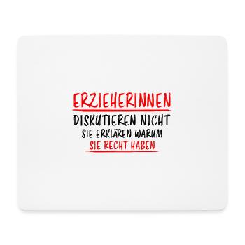 Erzieherin Perfekte Beruf Lustiger Spruch Geschenk - Mousepad (Querformat) - Weiß - Vorne