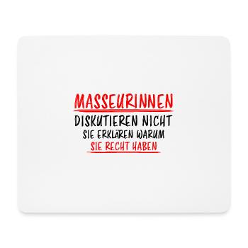 Masseurin Beruf Lustiger Spruch Massage Geschenk - Mousepad (Querformat) - Weiß - Vorne