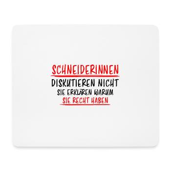 Schneiderin Nähen Lustiger Spruch Häkeln Geschenk - Mousepad (Querformat) - Weiß - Vorne